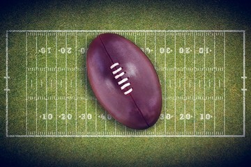 Composite image of american football