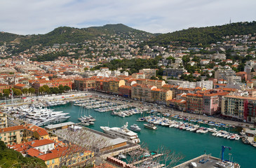 Fototapeta na wymiar Hafen von Nizza