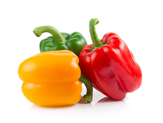  pepper on white background