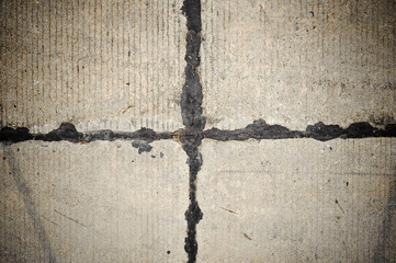Concrete road repair by asphalt