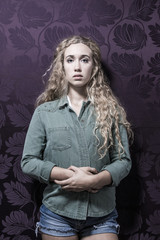 Young American Blonde Female Fashion