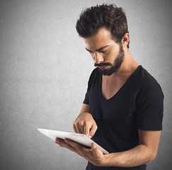 Internet with tablet