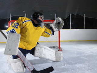 Fototapeta premium ice hockey goalkeeper