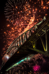 Sydney Harbour Bridge New Year's Eve Fireworks シドニーハーバーブリッジ大晦日の花火大会