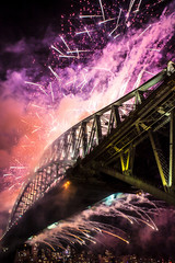 Sydney Harbour Bridge New Year's Eve Fireworks シドニーハーバーブリッジ大晦日の花火大会