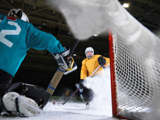 Fototapeta premium ice hockey goalkeeper