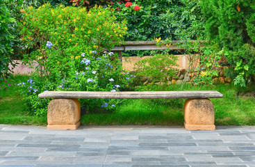 Fototapeta premium Bench in the garden