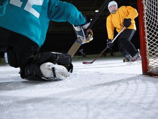 Naklejka premium ice hockey goalkeeper