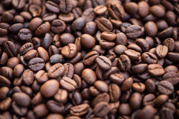 Coffee beans background