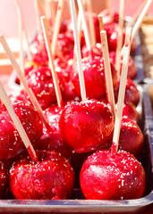 delicious glazed candy apples