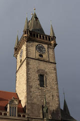 Tower of City Hall in the Old Town Square