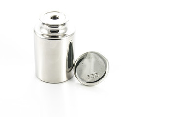 Calibration weight on white background