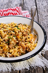 Rice with minced meat