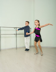 Obraz premium Dancing, ballroom dancing, dance studio, children