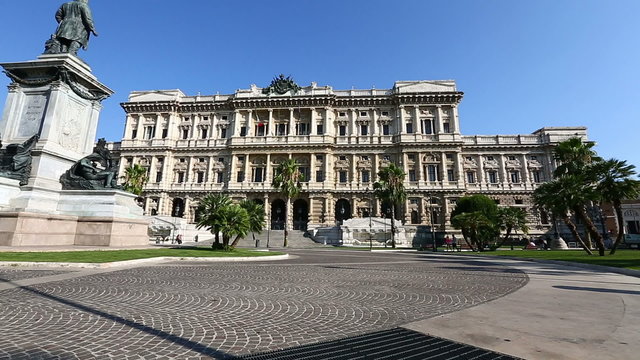 Pan Shot Supreme Court of Cassation at Piazza Cavour in Rome Lazio Italy