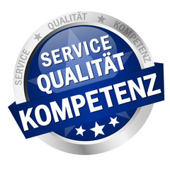 Button with Banner SERVICE QUALITÄT KOMPETENZ