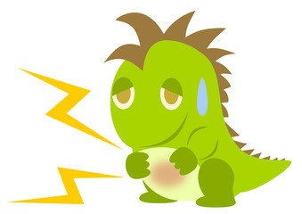 おなかが痛い怪獣
