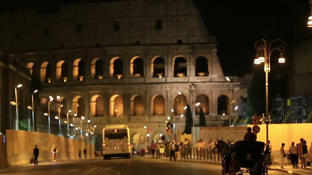 Roman Colesseum at Rome Lazio Italy