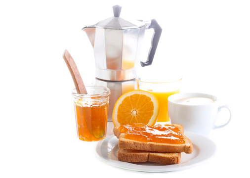 Toasts With Orange Marmalade