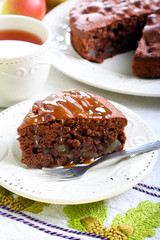 Chocolate pear cake