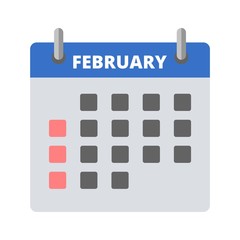 Calendar icon February