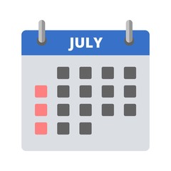 Calendar icon July