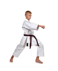 young karate boy