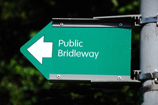 Public Bridleway sign.