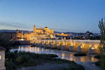 Bridge and Mosque of Cordoba over Guadalquivir river