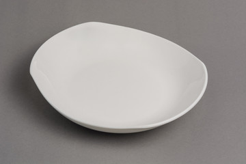 Empty white bowl