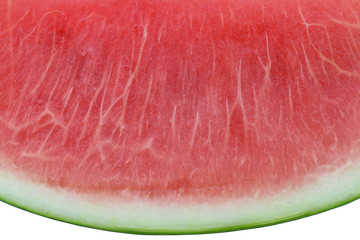 Slice of watermelon on white background