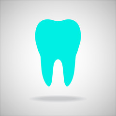 Tooth Icon. Vector illustration. Eps 10