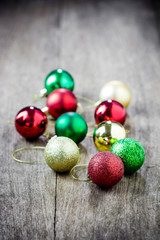 Colorful collection of Christmas Balls