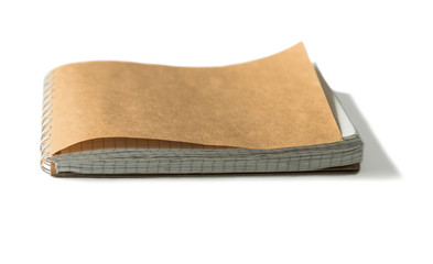 eco notebook with brown carton cover