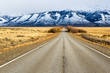 Road in El Calafate, Patagonia Argentina
