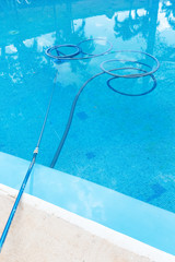 Process of cleaning swimming pool