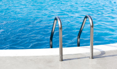 Obraz na płótnie Canvas Hotel swimming pool handle