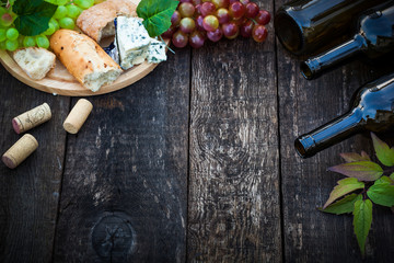 Wine and food concept