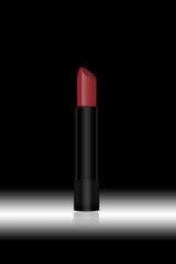 lipstick on black background