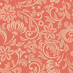 Lace seamless pattern