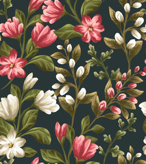 Floral seamless pattern - 91705706