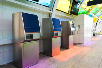 automats in a passenger path