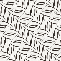 Vector seamless pattern of the elements of curved lines