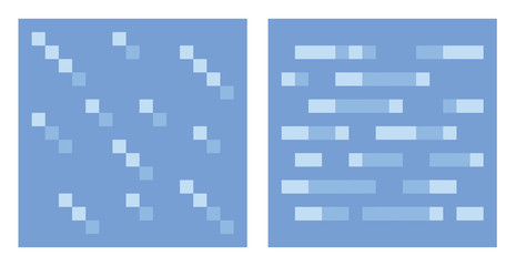 Texture for platformers pixel art vector - water and ice