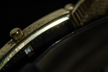 Macro Closeup of Old Watch