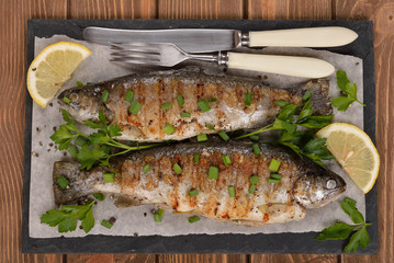 Grilled trout