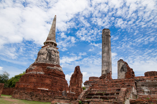 archaeological site at Ayutaya, Thailand
