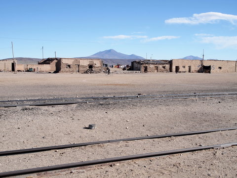 Village sur l'altiplano bolivien.