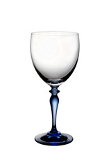 Empty brandy glass Isolated on white  background