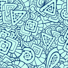 Abstract shapes seamless pattern